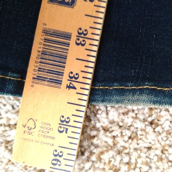 True Religion Joey Super T Flare Jeans Size 27 Y2K Twisted Inseam Flap Pockets - Picture 8 of 12